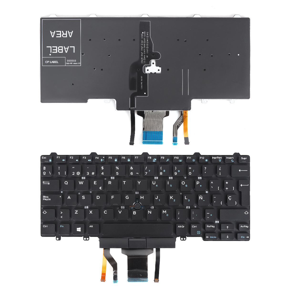 Picture of New Replacement Laptop Keyboard For DELLE5450  E5470 E5490 E7450 E7470  BLACK (Backlit,With Point stick ,For Win8) SP Layout